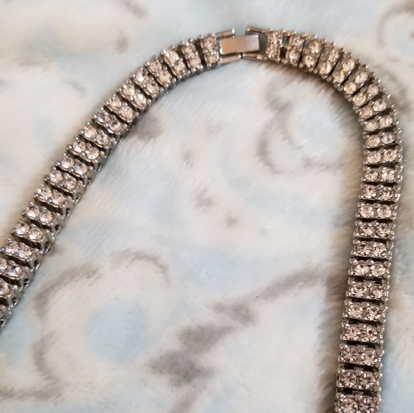 Long Rhinestone Necklace - Picture 6 of 6
